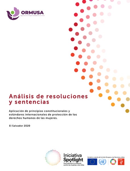 Análisis de resoluciones y sentencias. Aplicación de principios constitucionales y estándares internacionales de protección de derechos humanos de las mujeres